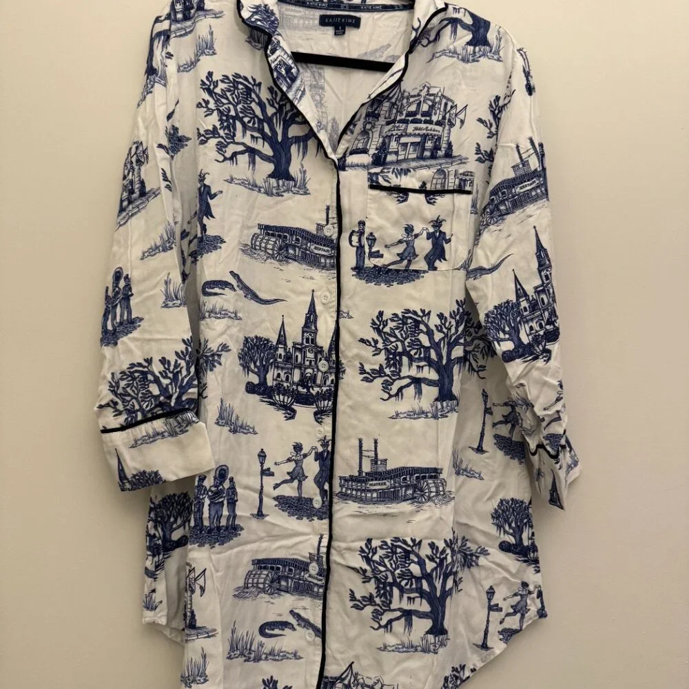 New Orleans Toile Sleep Shirt - Picture 6 of 11